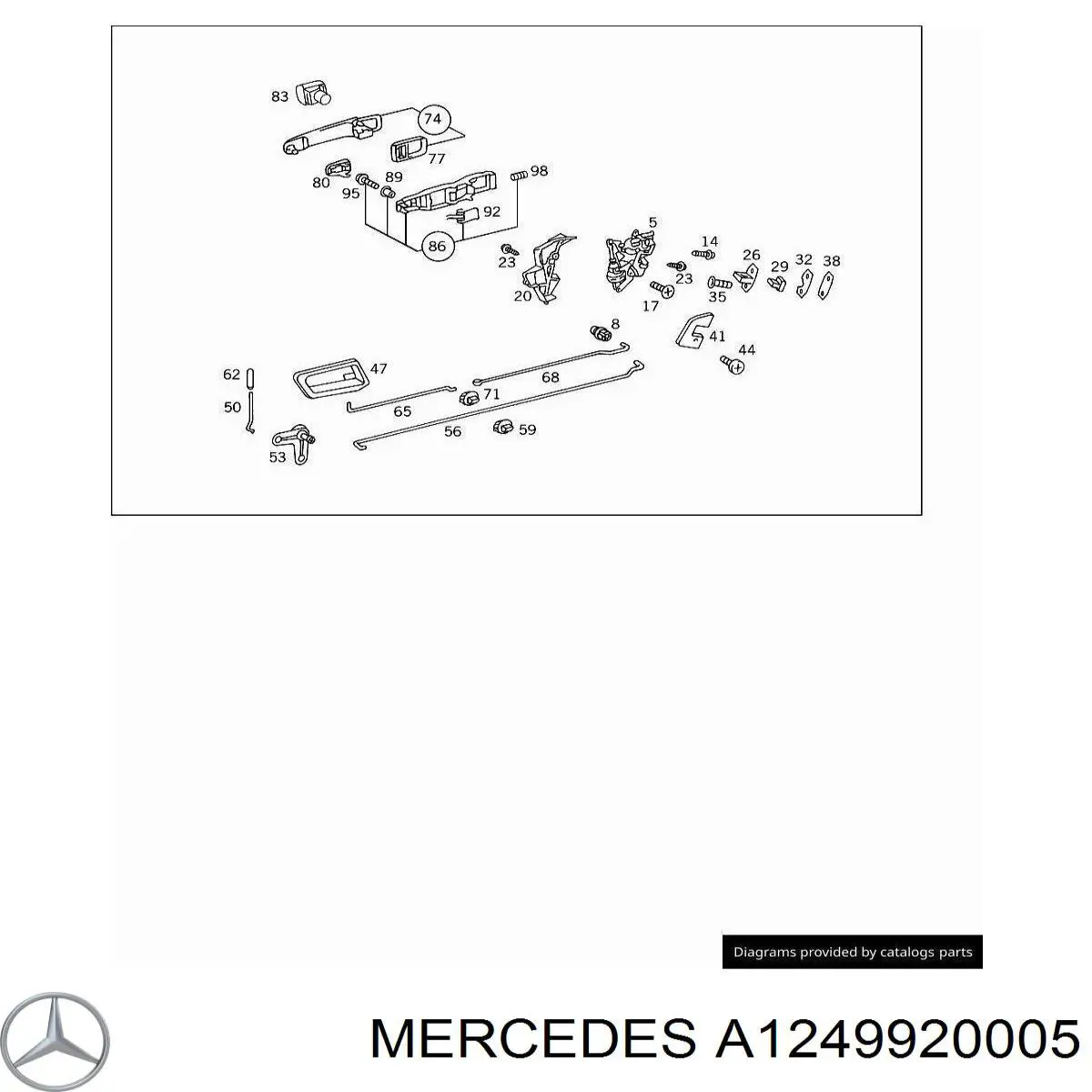  Mercedes A1249920005 цена, от 0.50 USD