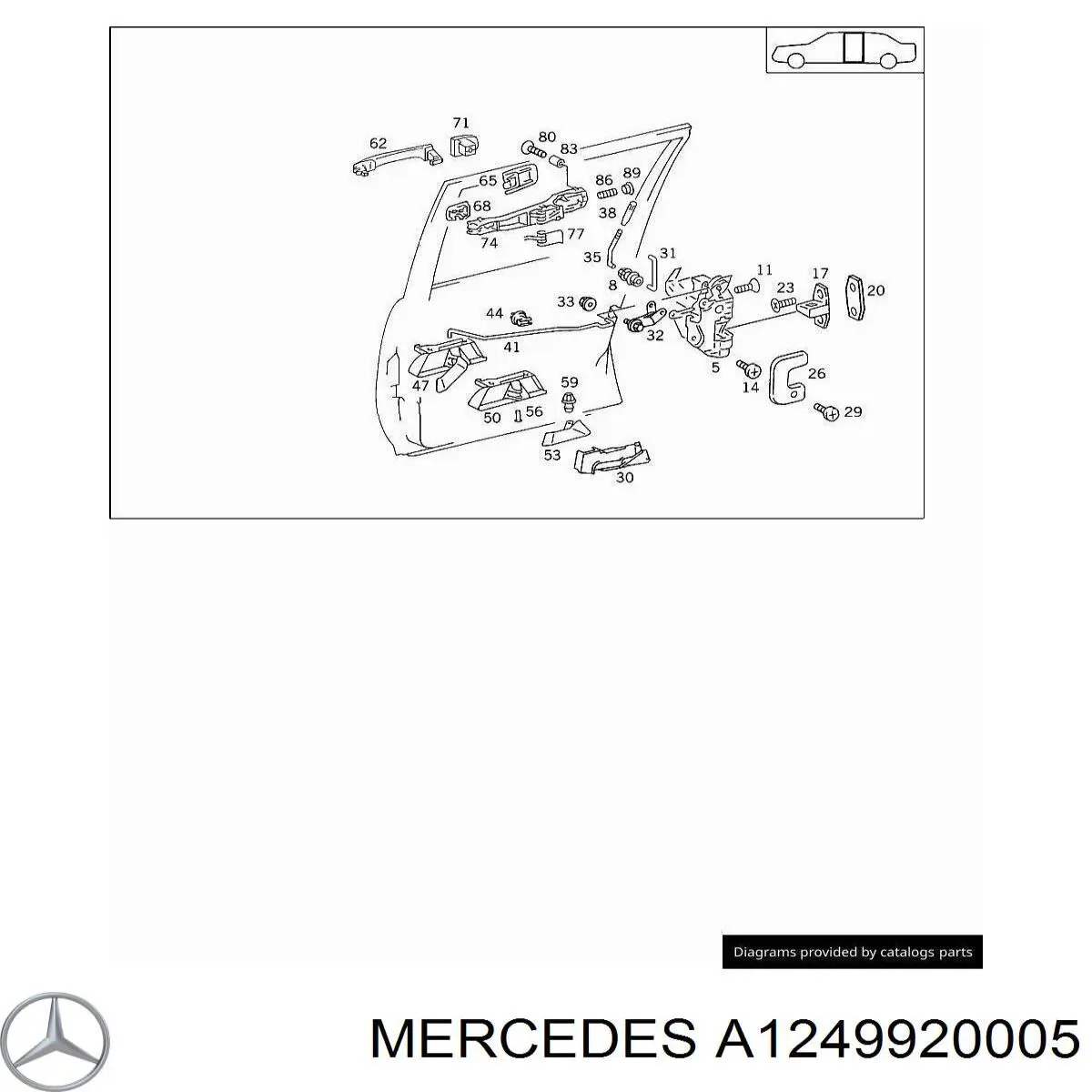 Купить A1249920005 Mercedes 