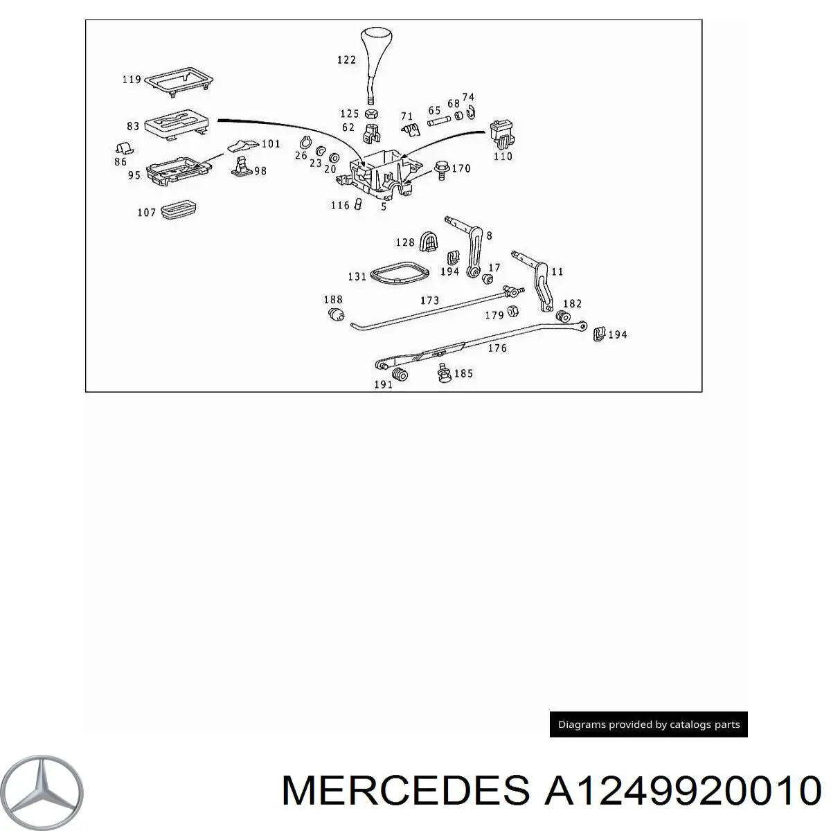  Mercedes A1249920010 цена, от 2.05 USD