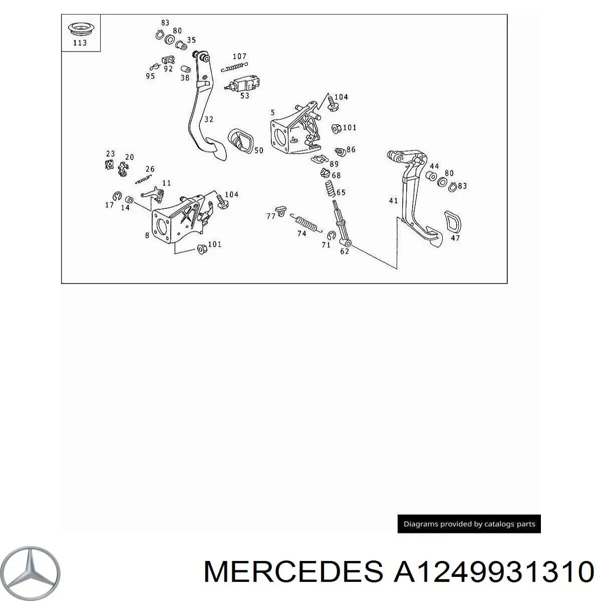  Mercedes A1249930710 цена, от 7.49 USD