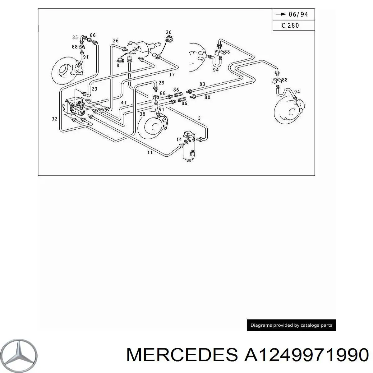 A1249971990 Mercedes 