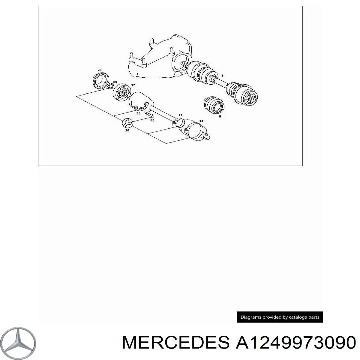  Mercedes A1249973090 цена, от 5.14 USD