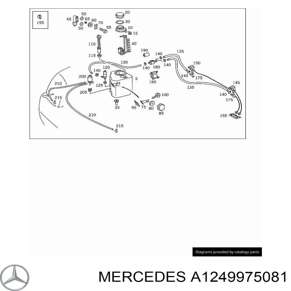Купить A1249975081 Mercedes 