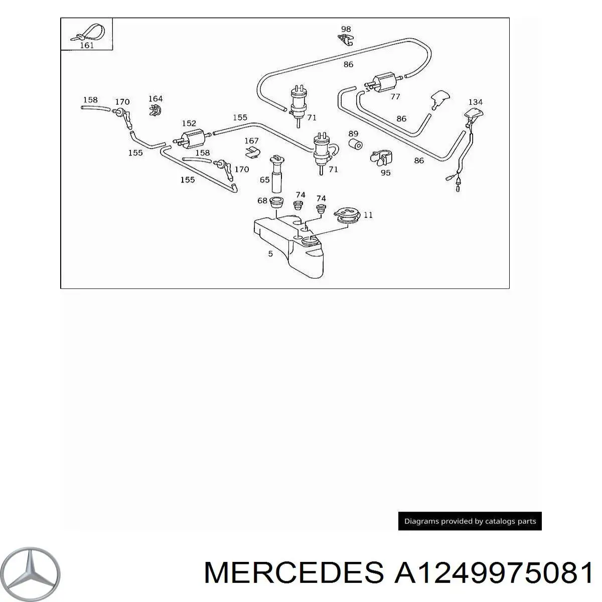  Mercedes A1249975081 цена, от 5.45 USD