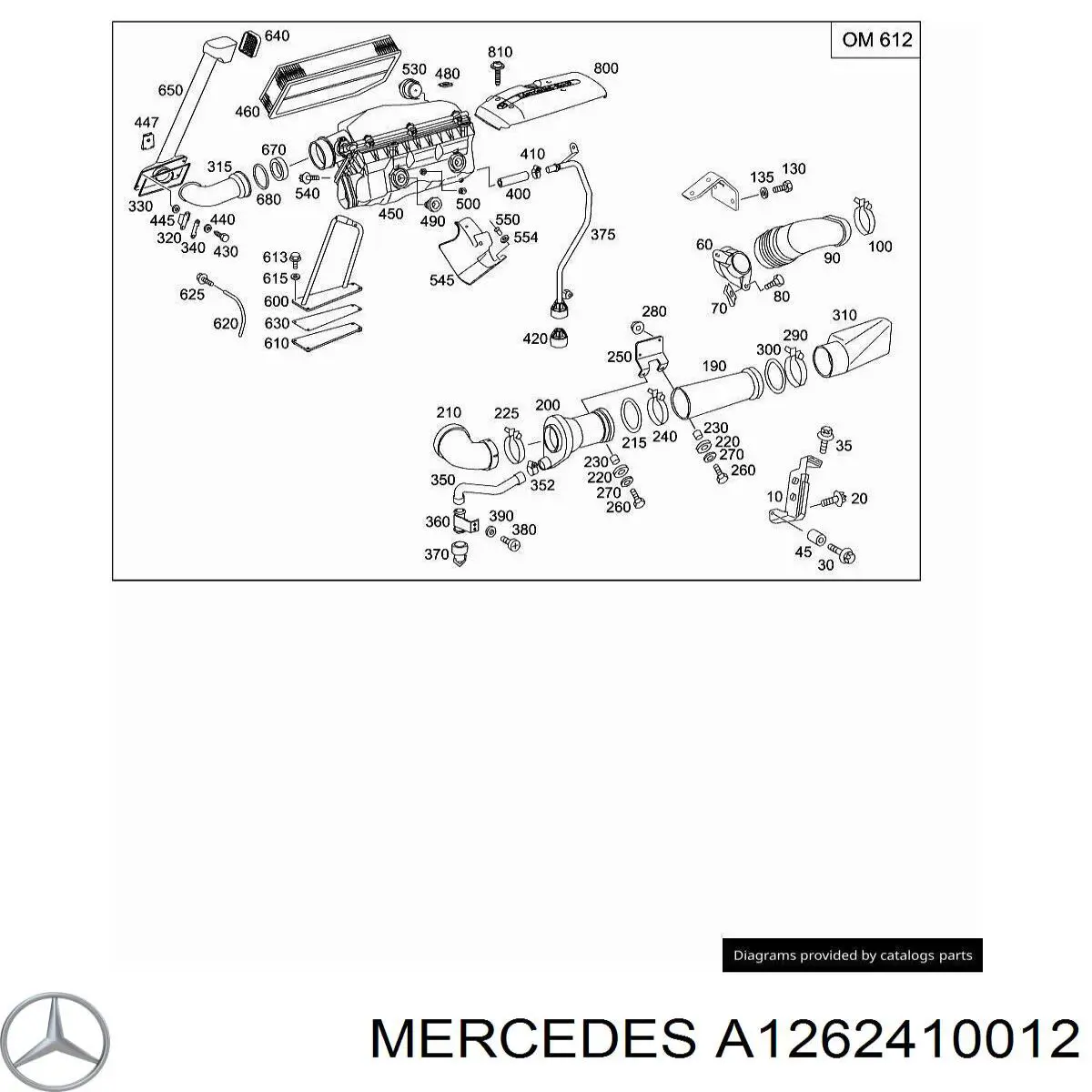 Mercedes A1262410012 цена, от 2.71 USD