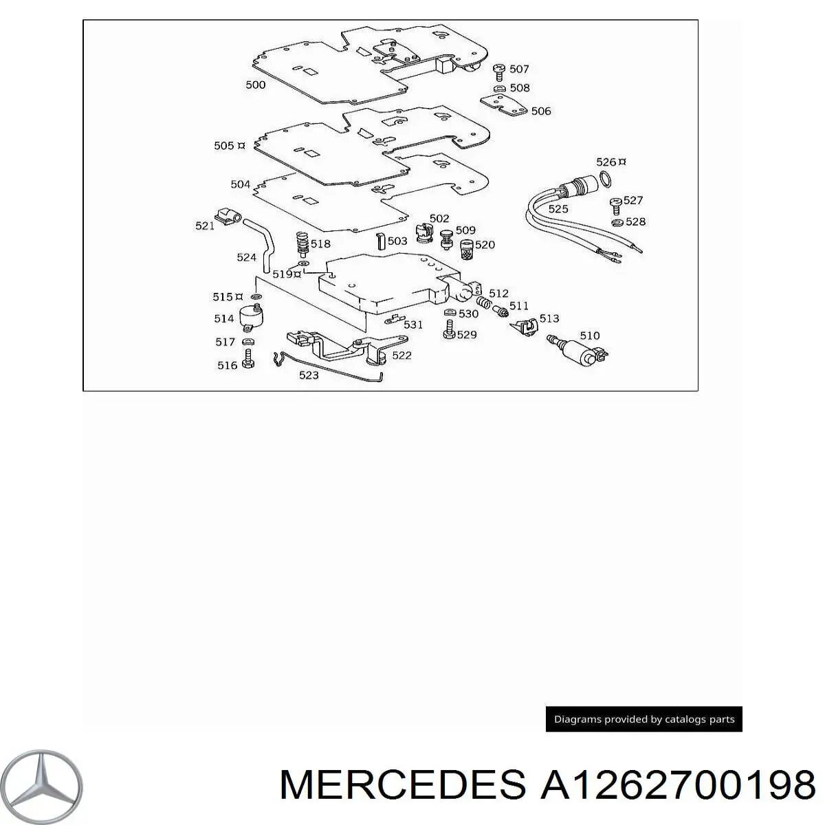 A1262700198 Mercedes фильтр акпп