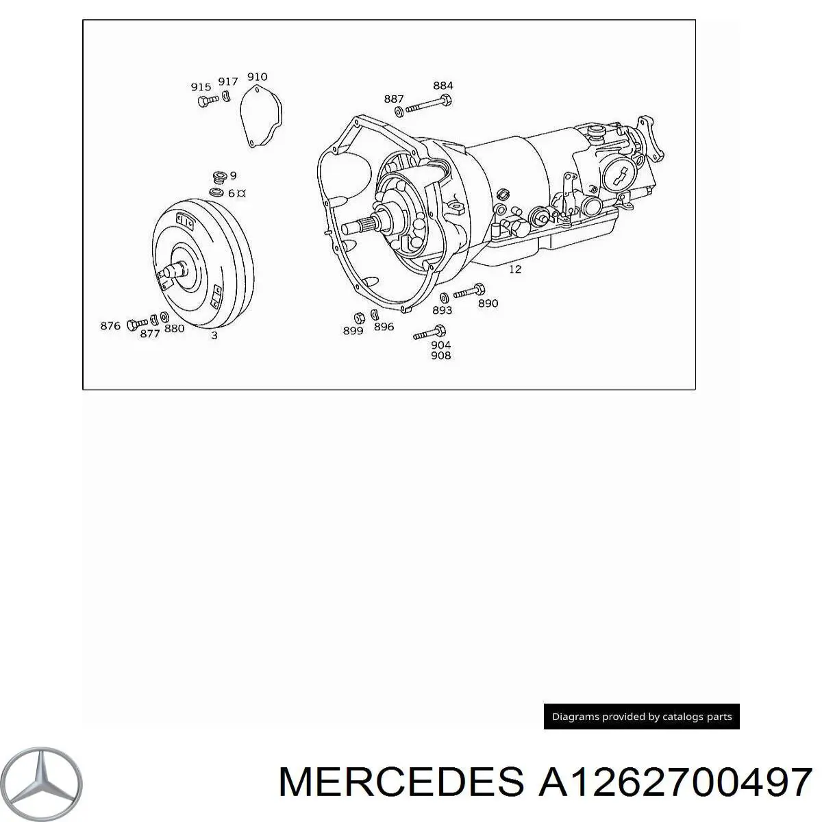 A1262700297 Mercedes Насос масляный АКПП