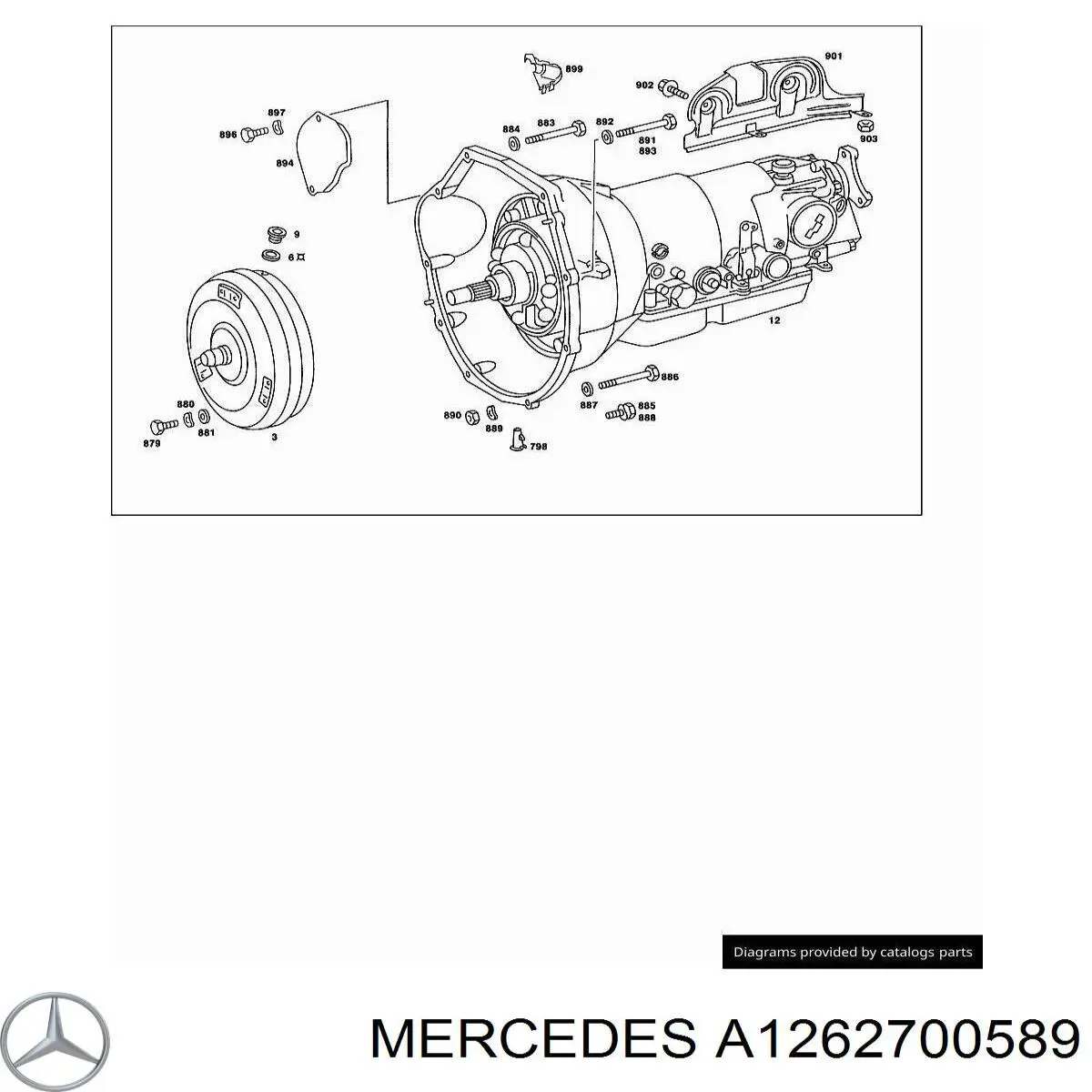 Купить A1262700589 Mercedes 