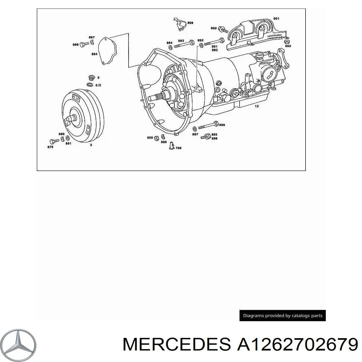 Вакуум распределителя зажигания A1262702679 Mercedes