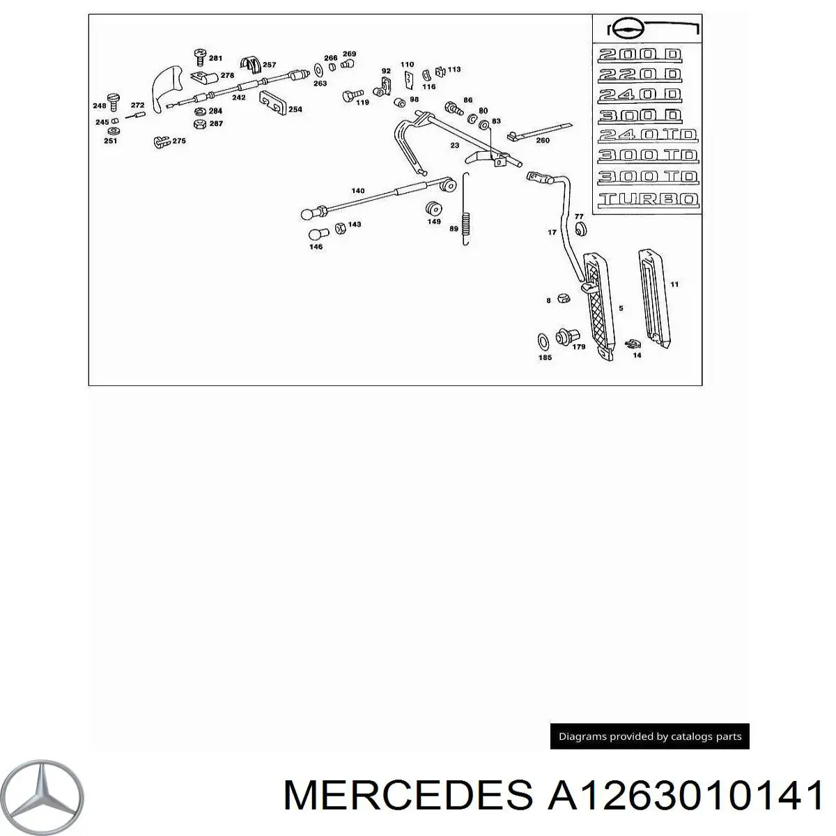 A1263010141 Mercedes 