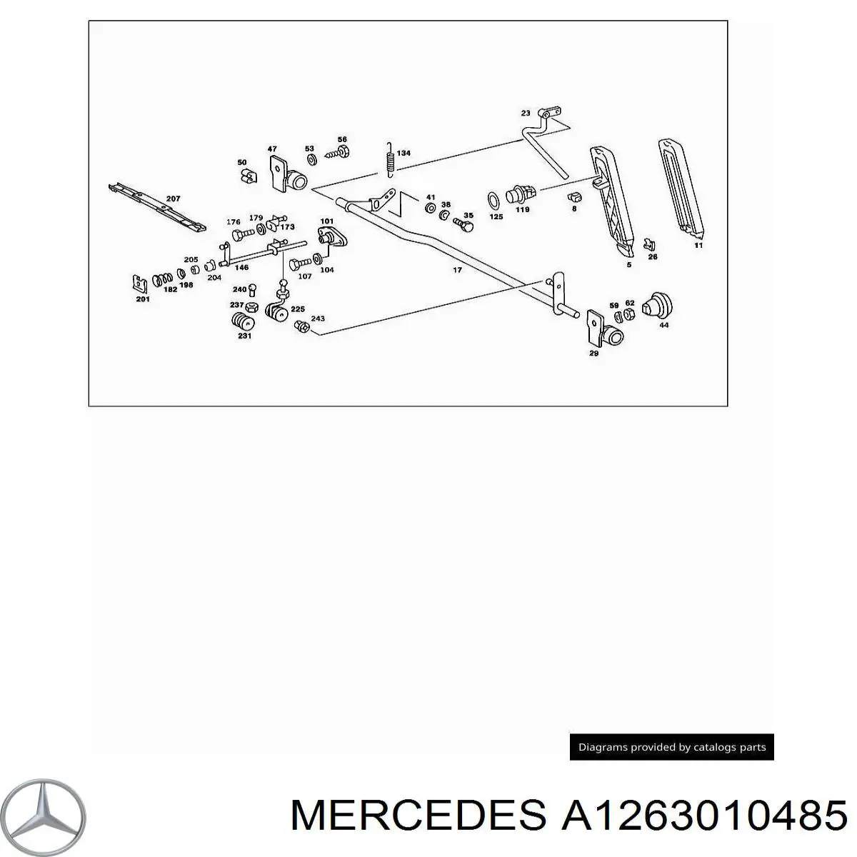 Купить A1263010485 Mercedes 