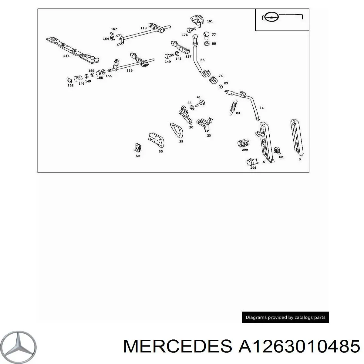  Mercedes A1263010485 цена, от 21.74 USD