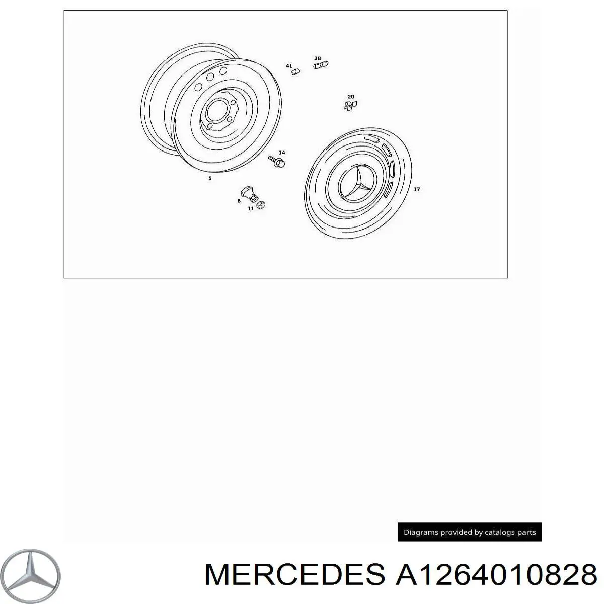 Купить A1264010828 Mercedes 