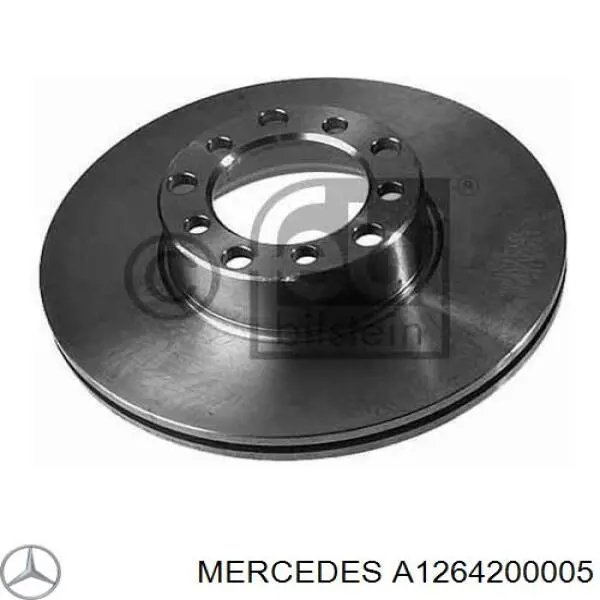 Передние тормозные диски A1264200005 Mercedes