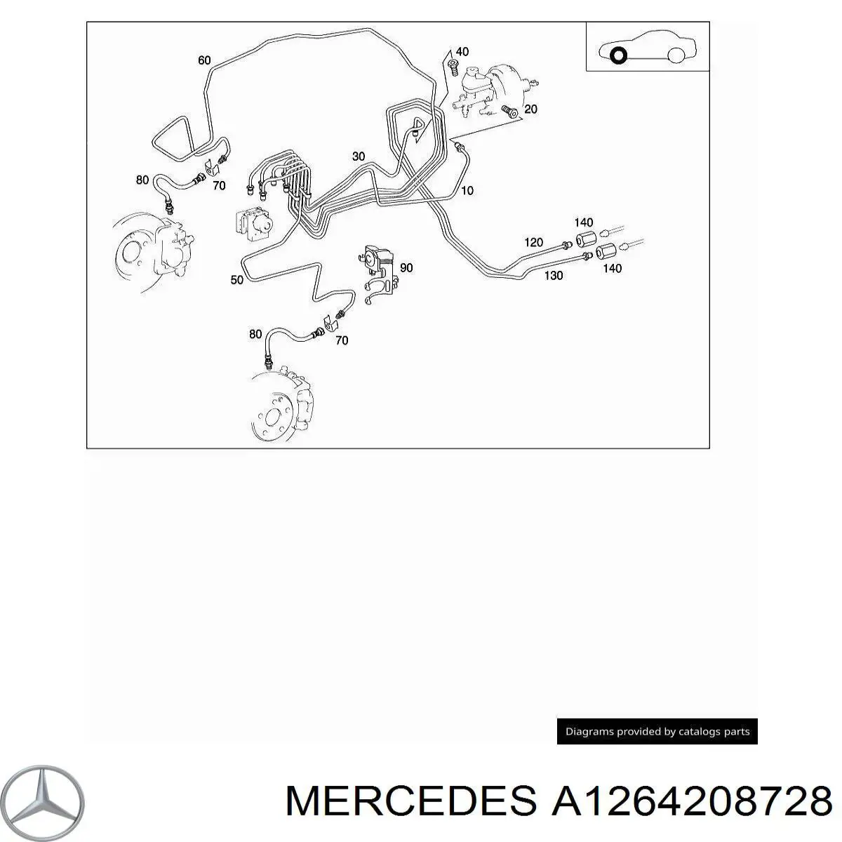 Купить 126420872864 Mercedes 