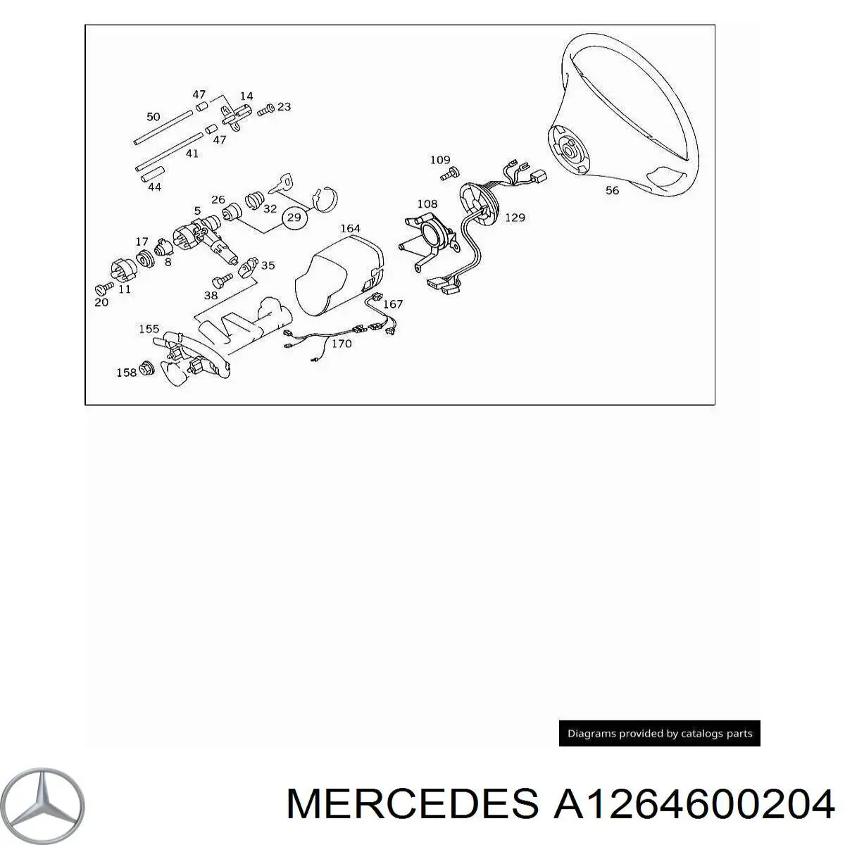  Mercedes A1264600204 цена, от 217.11 USD