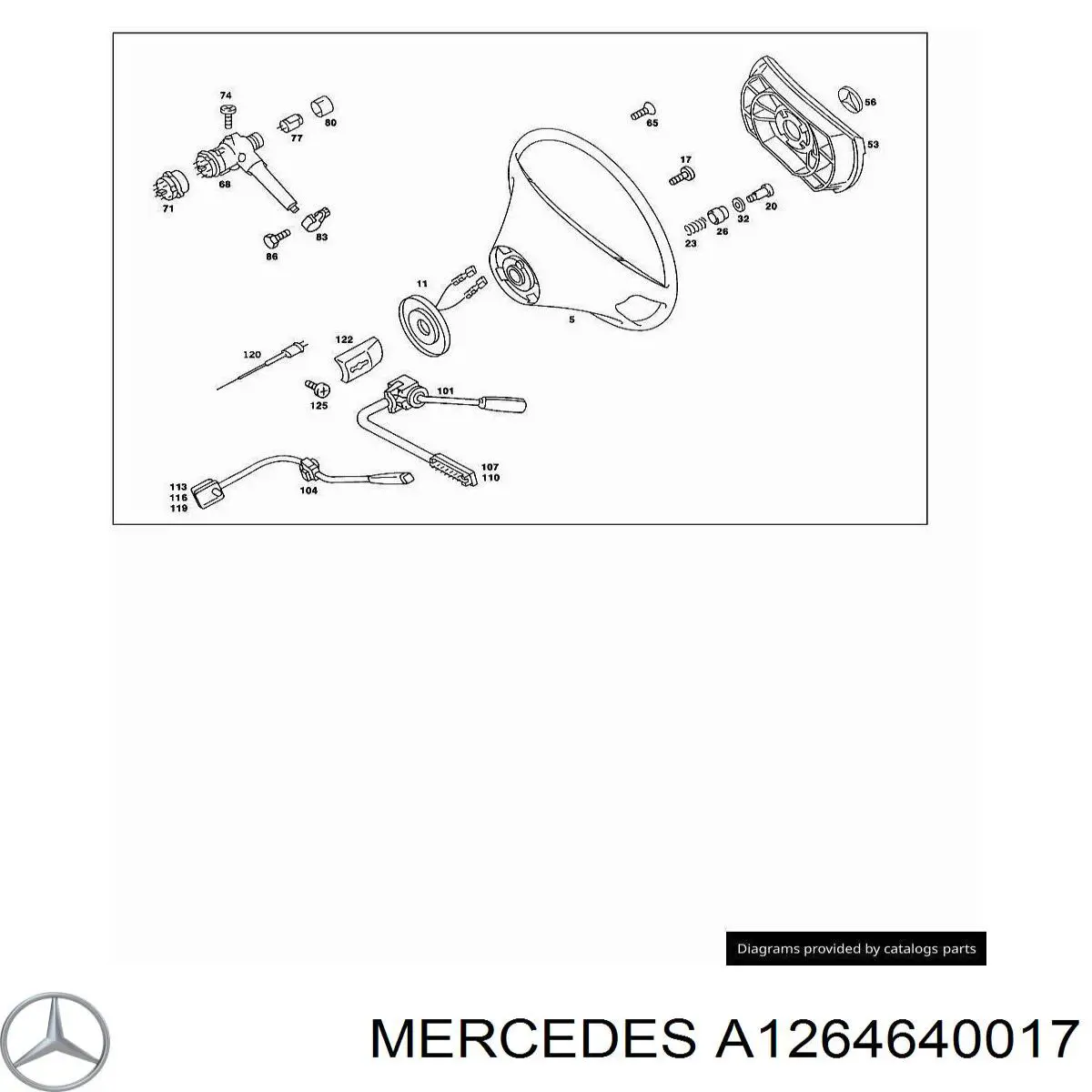 Контактное кольцо подушки безопасности Mercedes C 190 седан (W201) (1982 - 1993) цена, от 70.86 USD