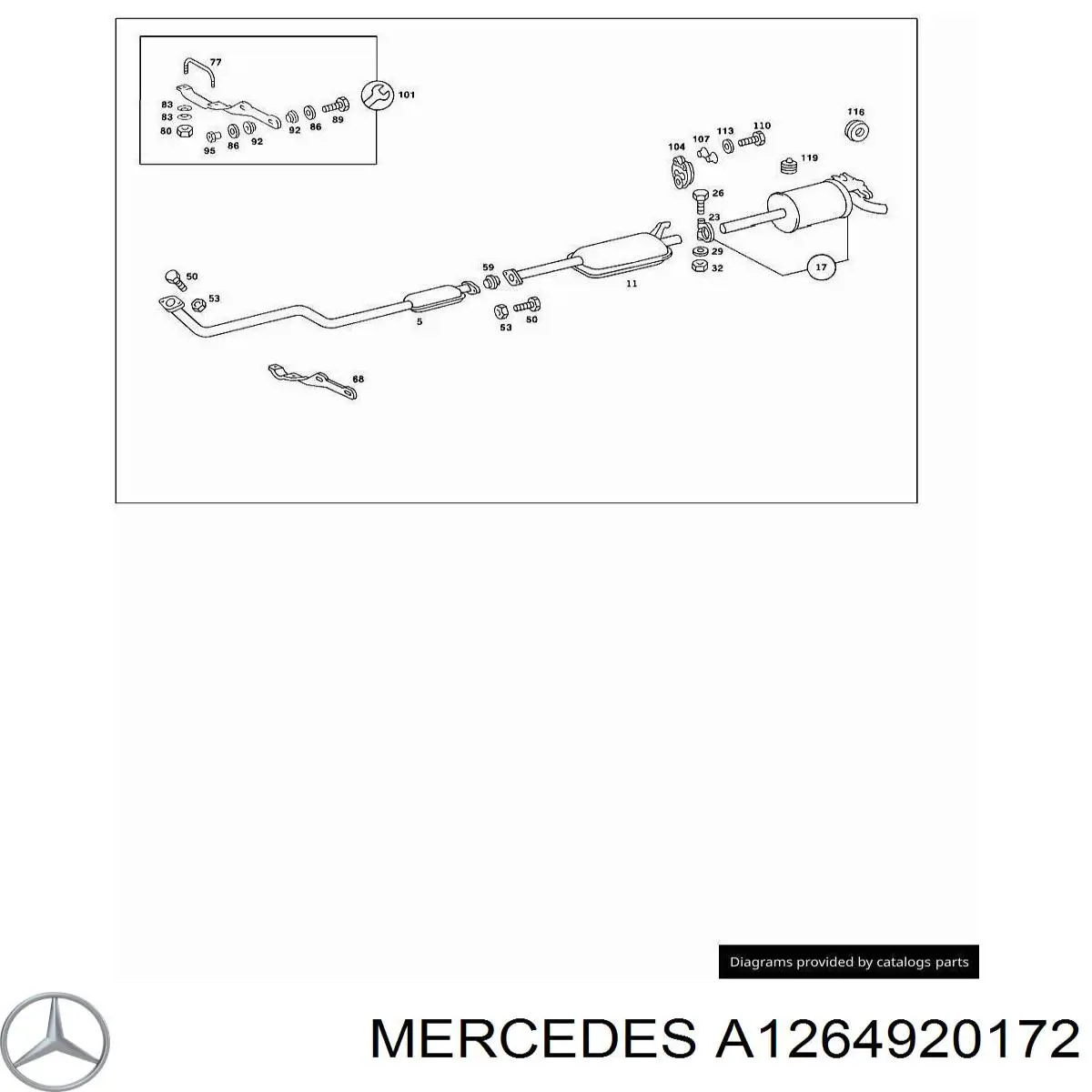 Купить A1264920172 Mercedes 