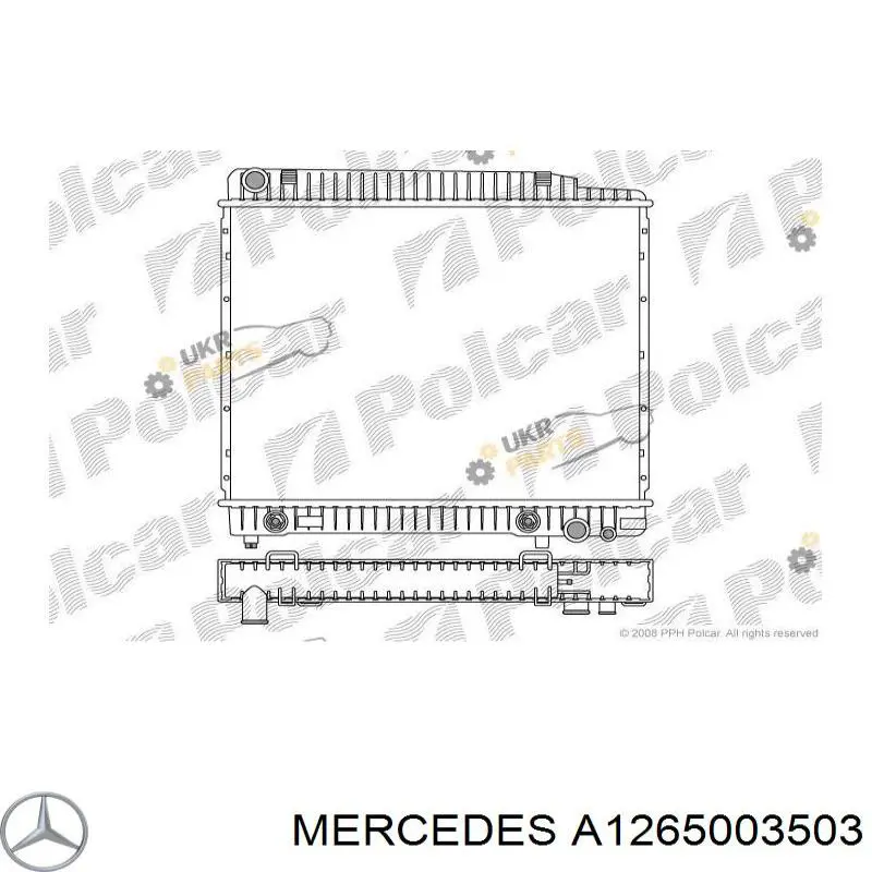 Купить A1265003503 Mercedes Радиатор водяной