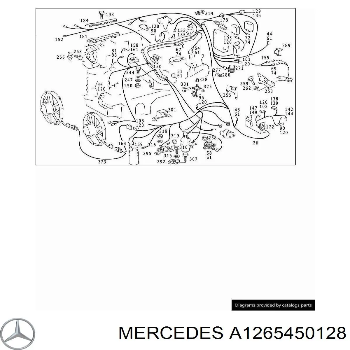 Купить A1265450128 Mercedes 