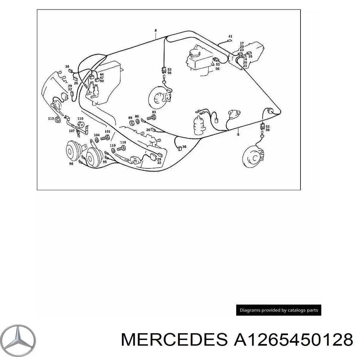  Mercedes A1265450128 цена, от 8.84 USD