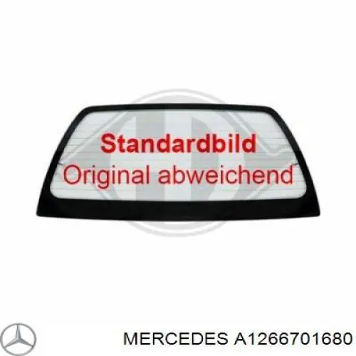 Стекло заднее A1266701680 Mercedes