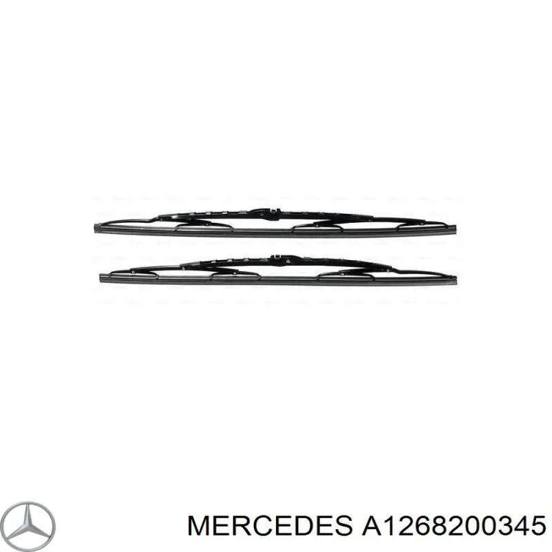 Щетка стеклоочистителя лобового стекла, водительская Mercedes A1268200345 цена, от 4.21 USD