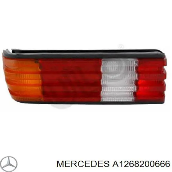 A1268200666 Mercedes Стекло заднего фонаря, правого