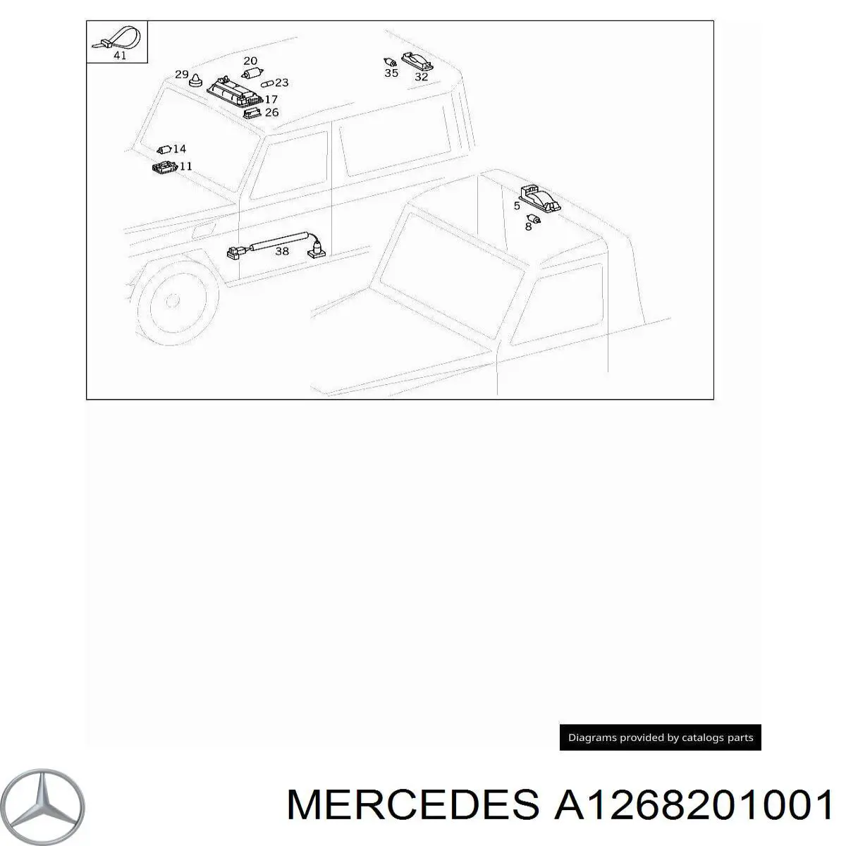 A1268201001 Mercedes 