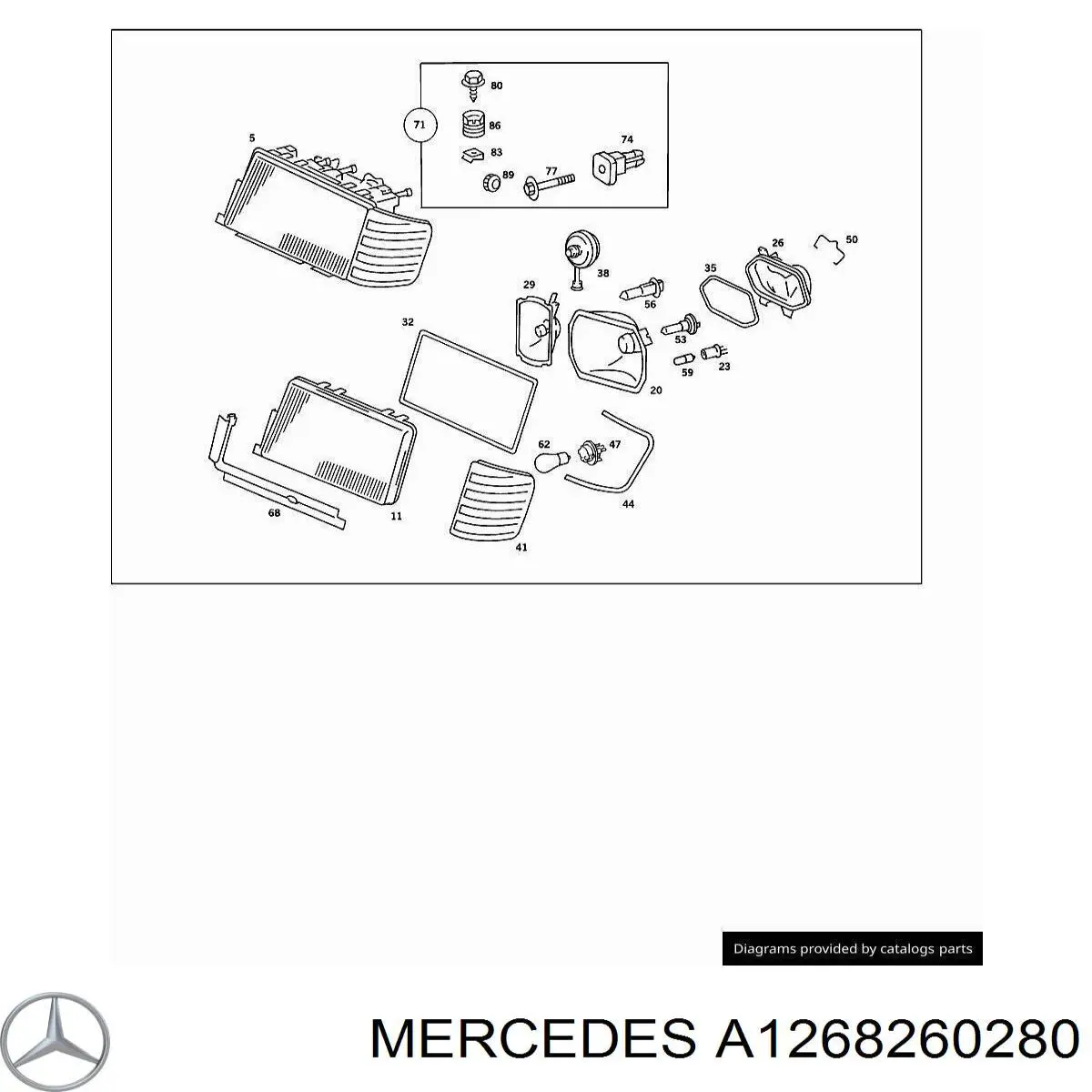 A1268260280 Mercedes 