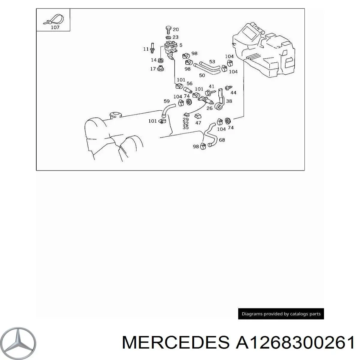 A1268300261 Mercedes 