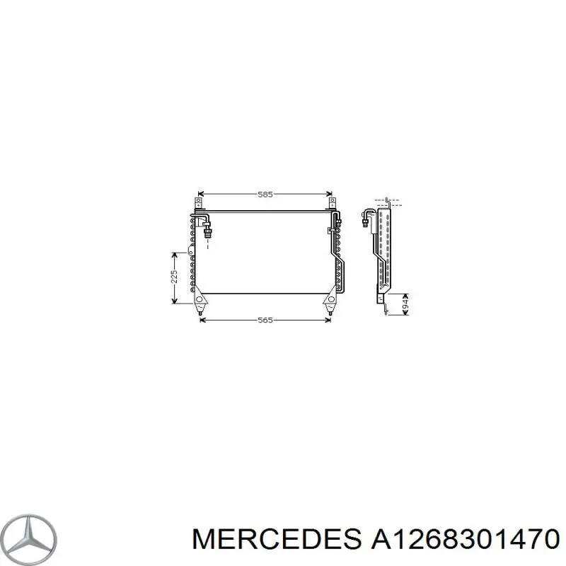 A1268301470 Mercedes Конденсатор