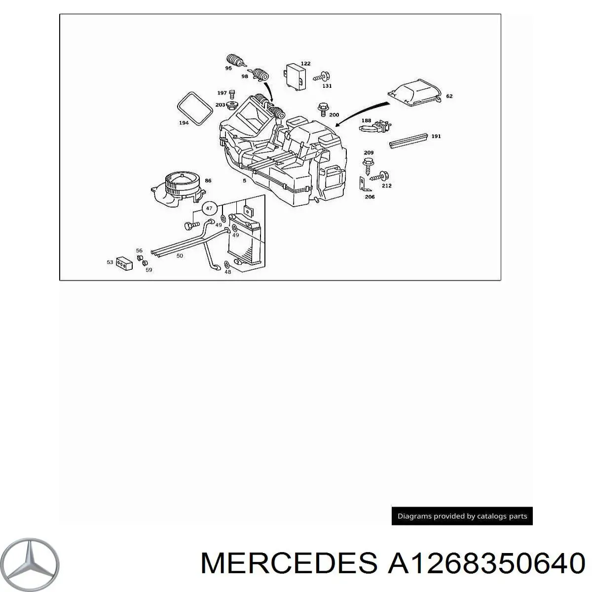 Купить A1268350640 Mercedes 