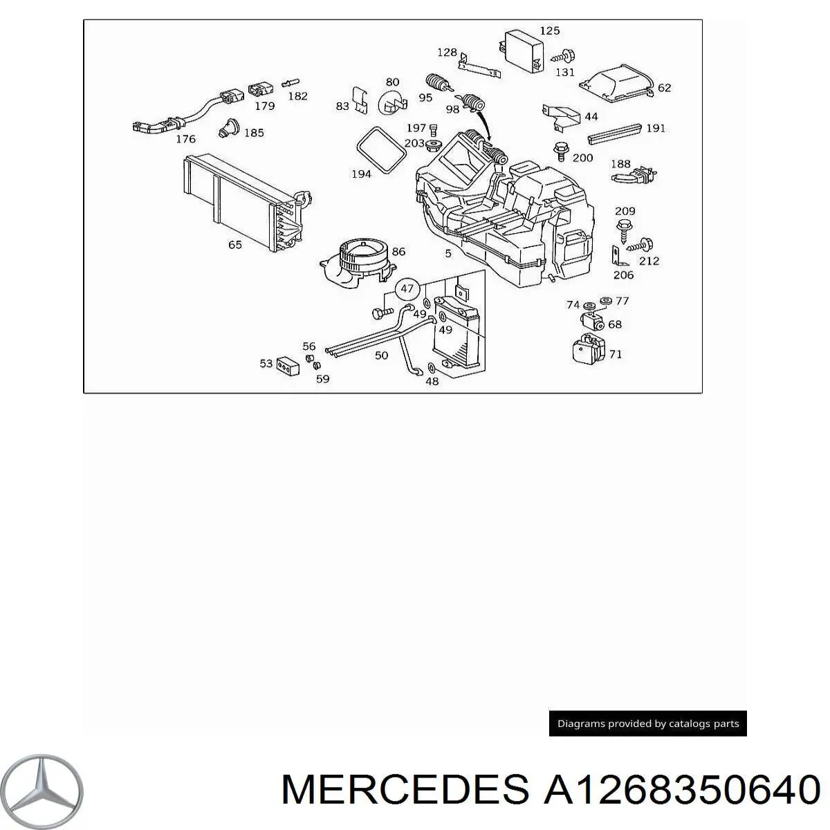  Mercedes A1268350640 цена, от 8.45 USD