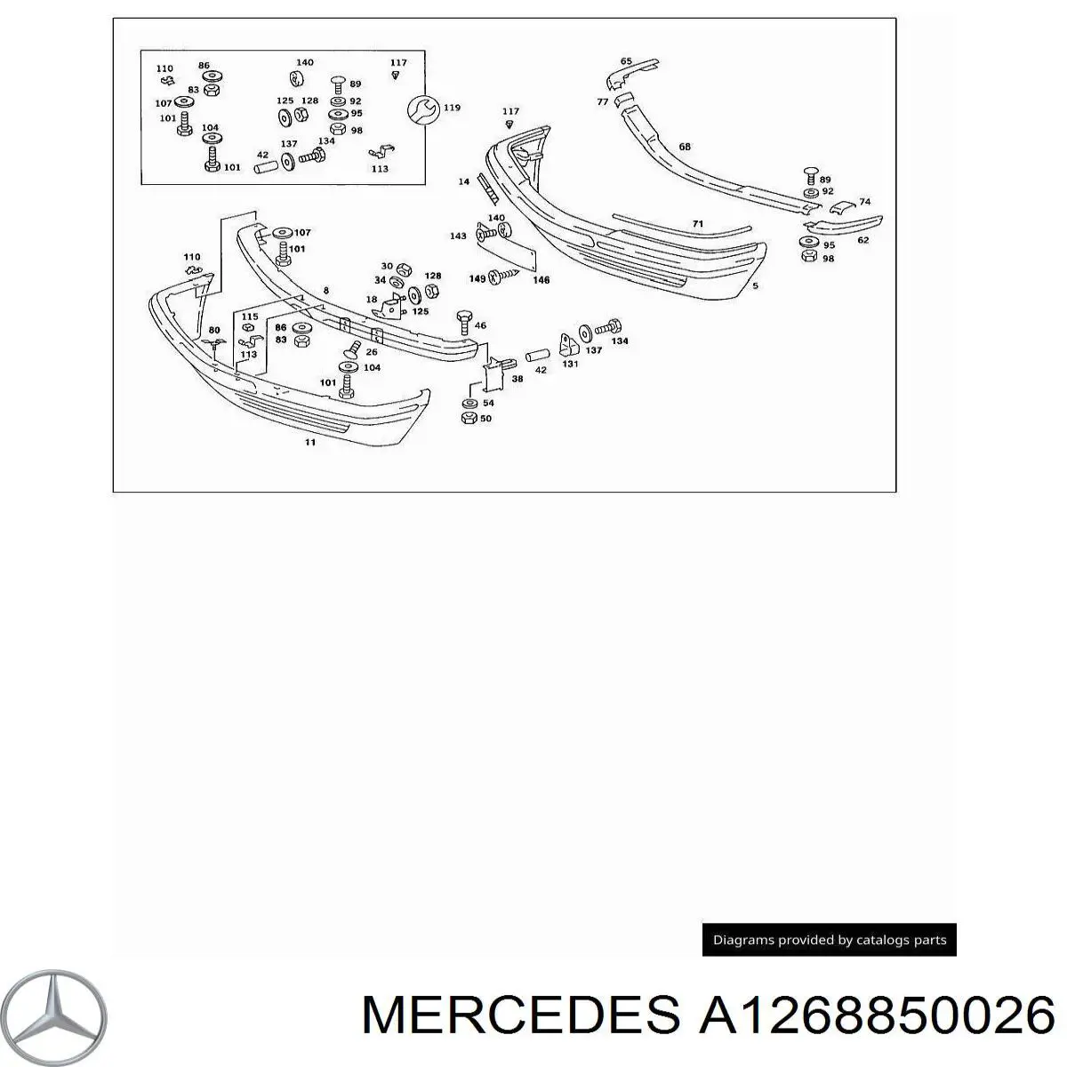 A1268850026 Mercedes 