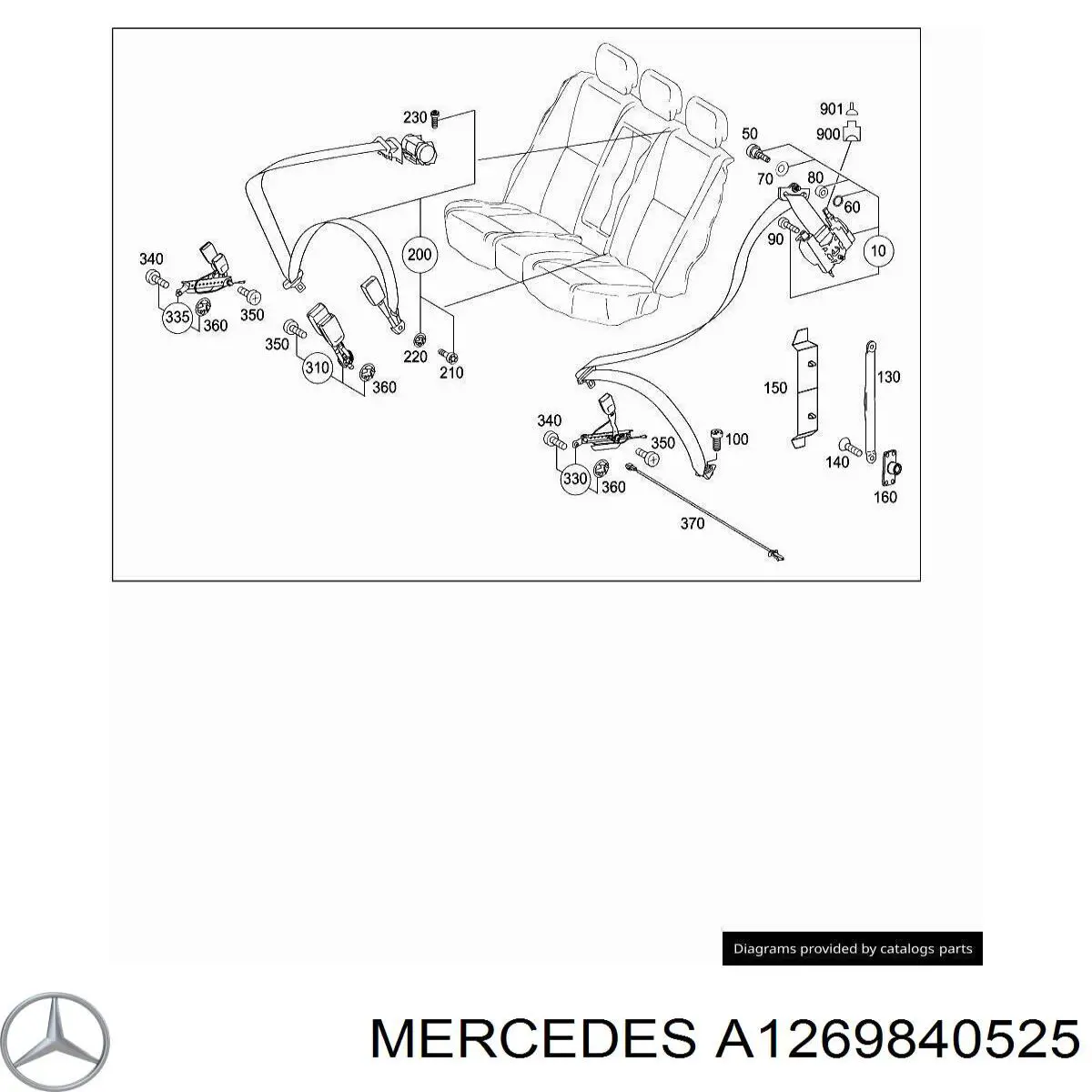  Mercedes A1269840525 цена, от 2.36 USD