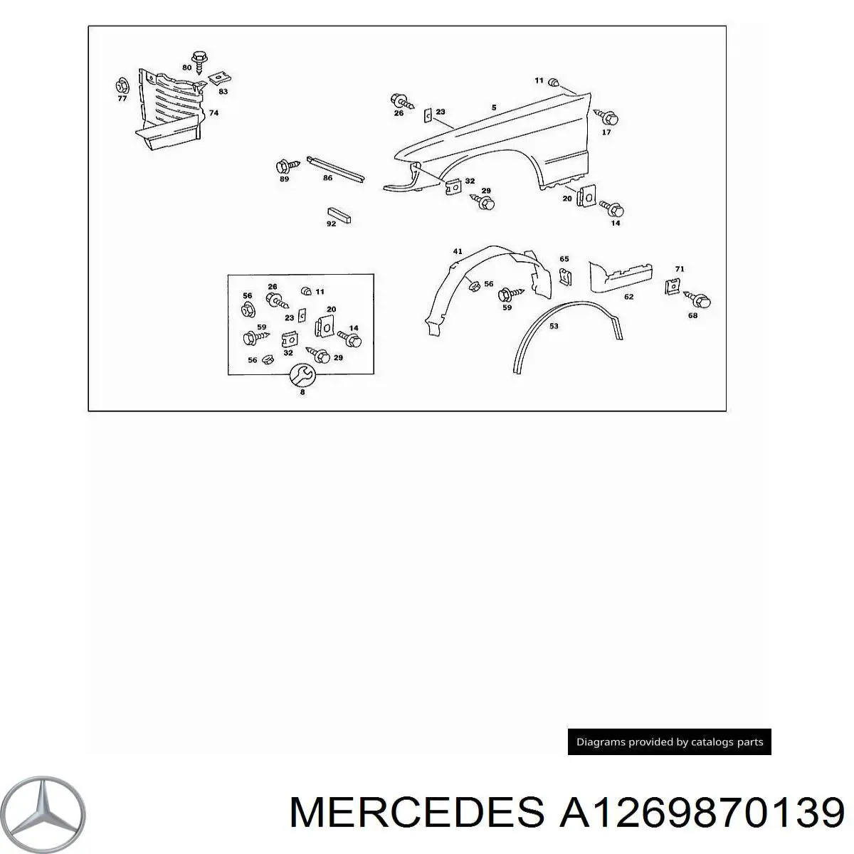 Купить A1269870139 Mercedes 