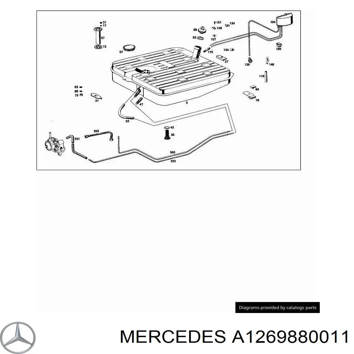 Купить A1269880011 Mercedes 