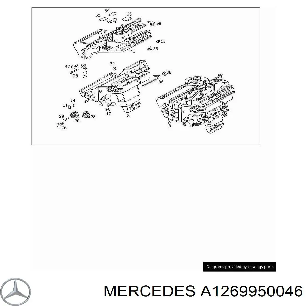  Mercedes A1269950046 цена, от 0.89 USD