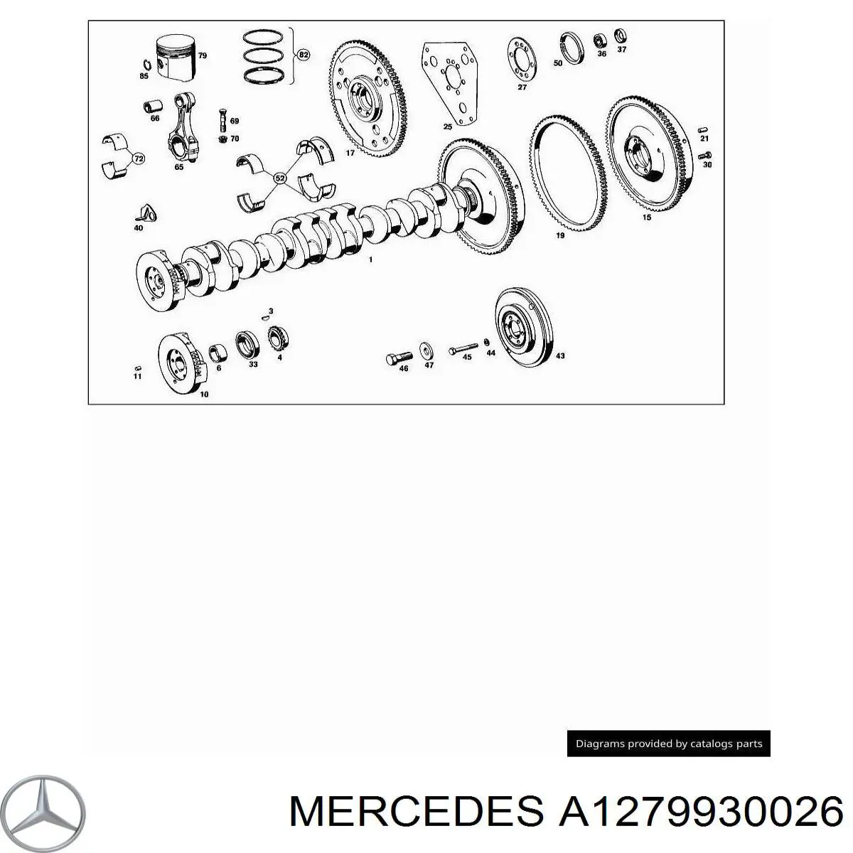 Купить A1279930026 Mercedes Шайба коленвала