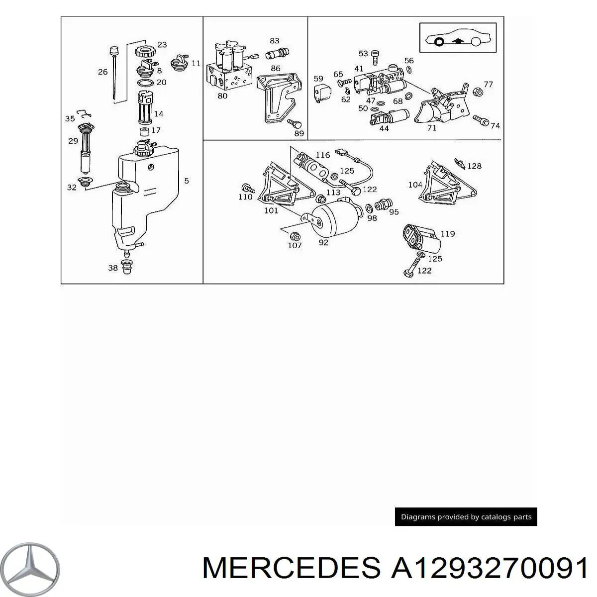 Купить A1293270091 Mercedes 