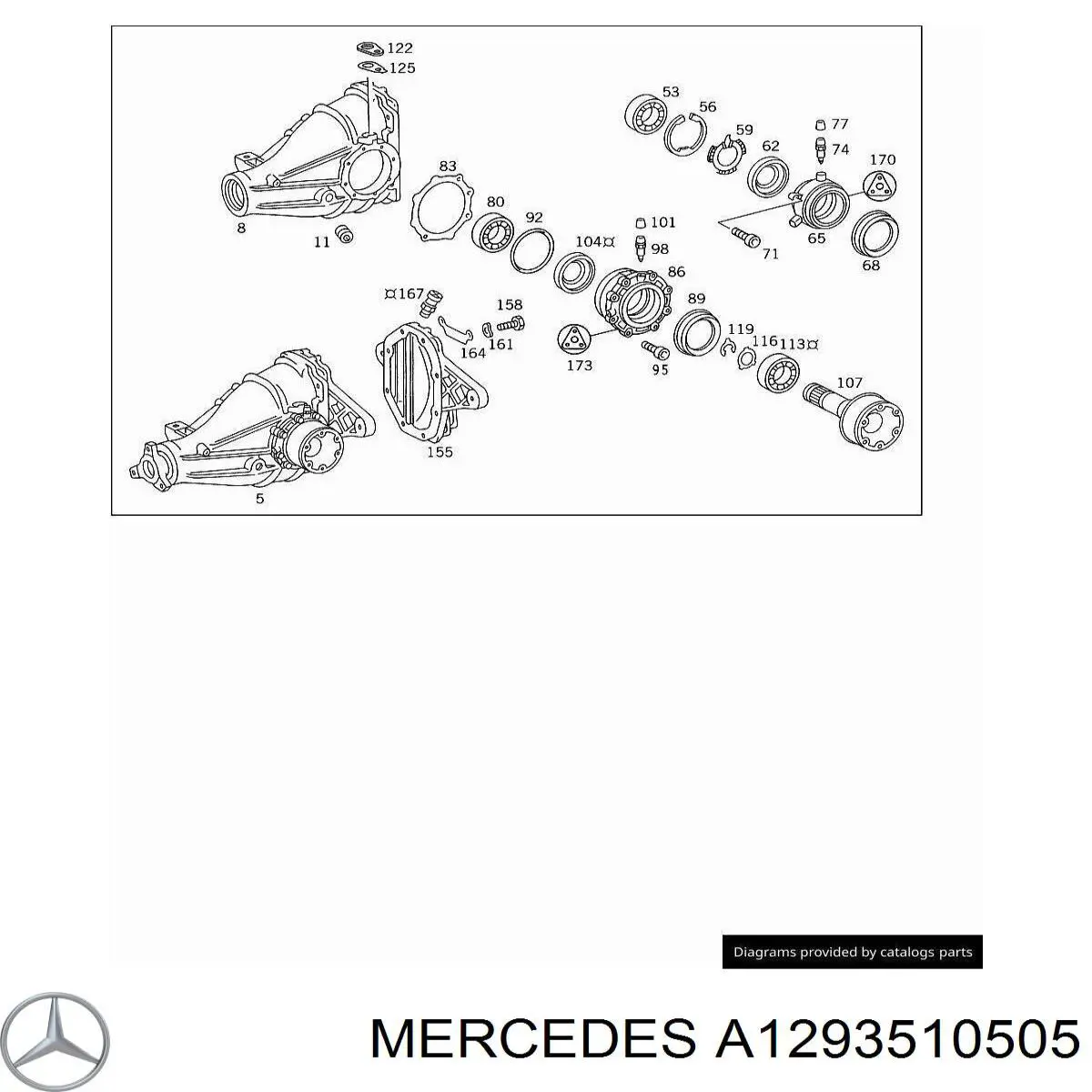  Mercedes A1293510505 цена, от 1745.78 USD
