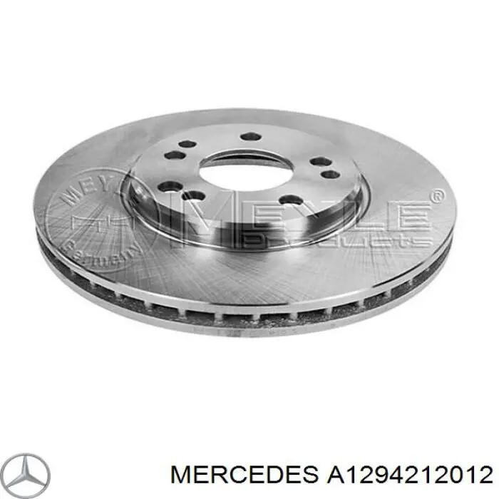 A1294212012 Mercedes диск тормозной передний
