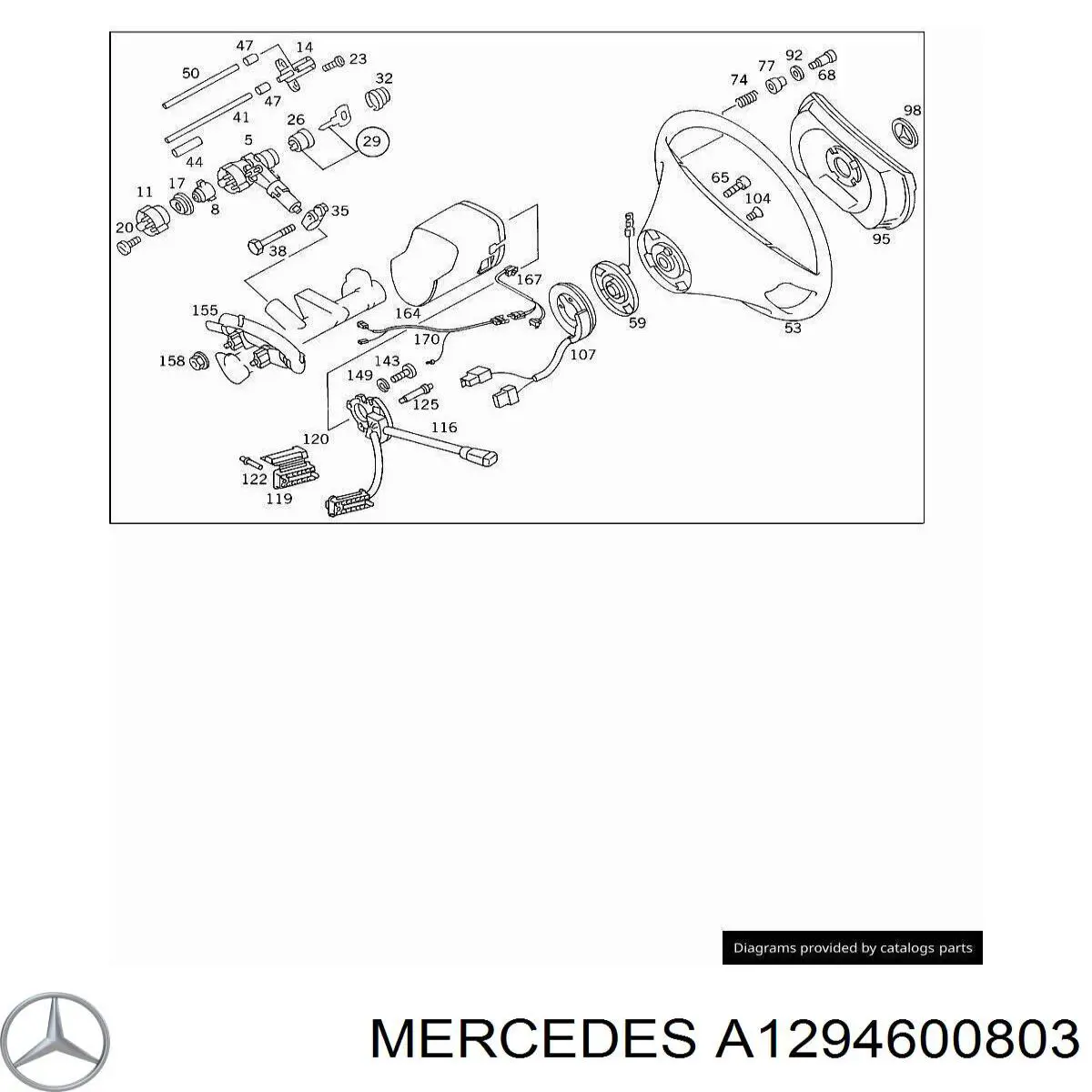 A1294600803 Mercedes Колесо рулевое