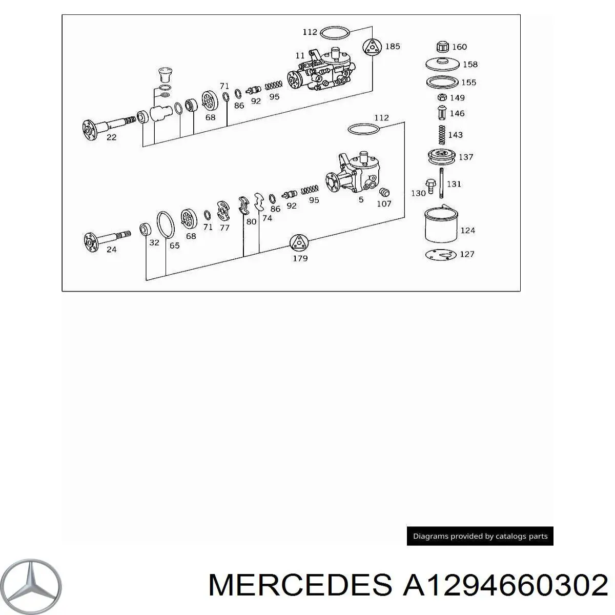 A1294660202 Mercedes Бак масляный