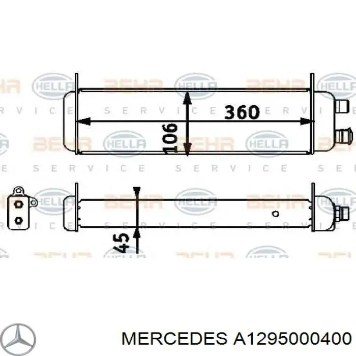 1295000400 Mercedes Радиатор АКПП