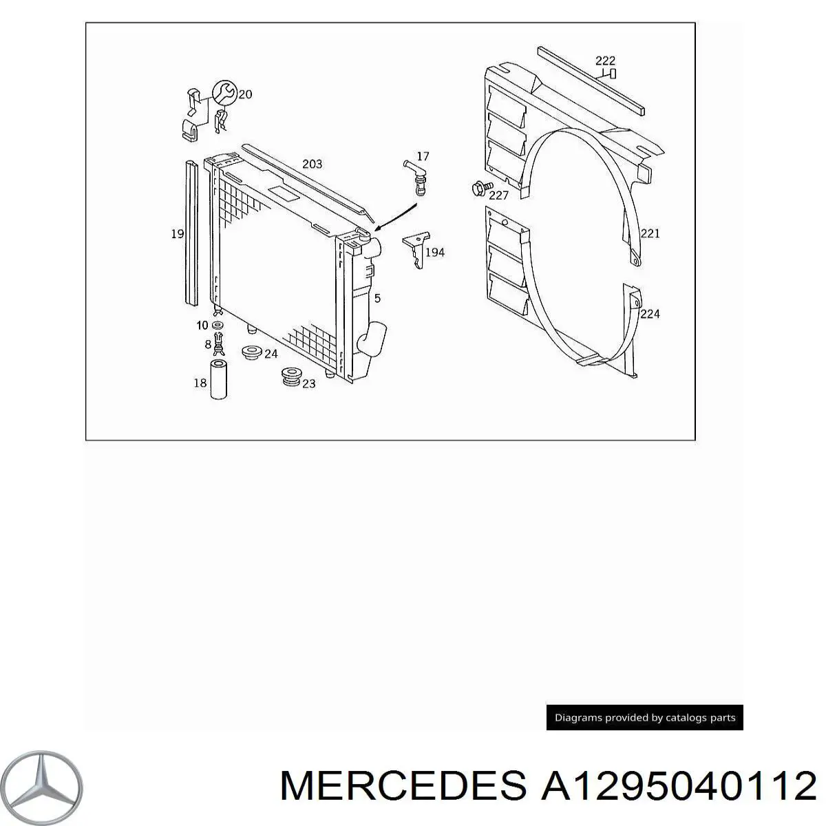 Купить A1295040112 Mercedes 