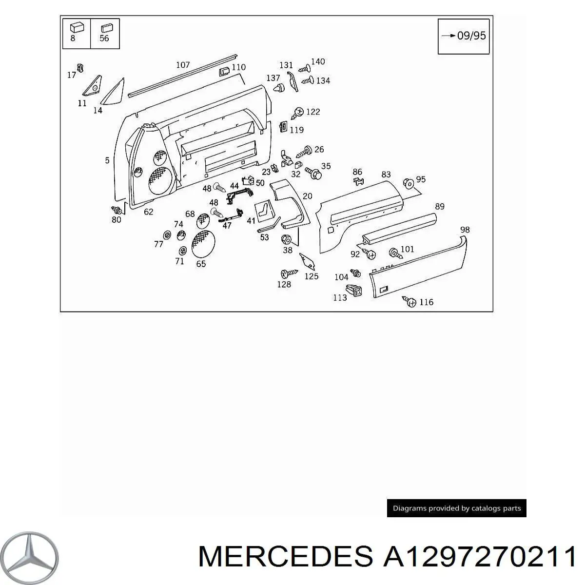 A1297270211 Mercedes 