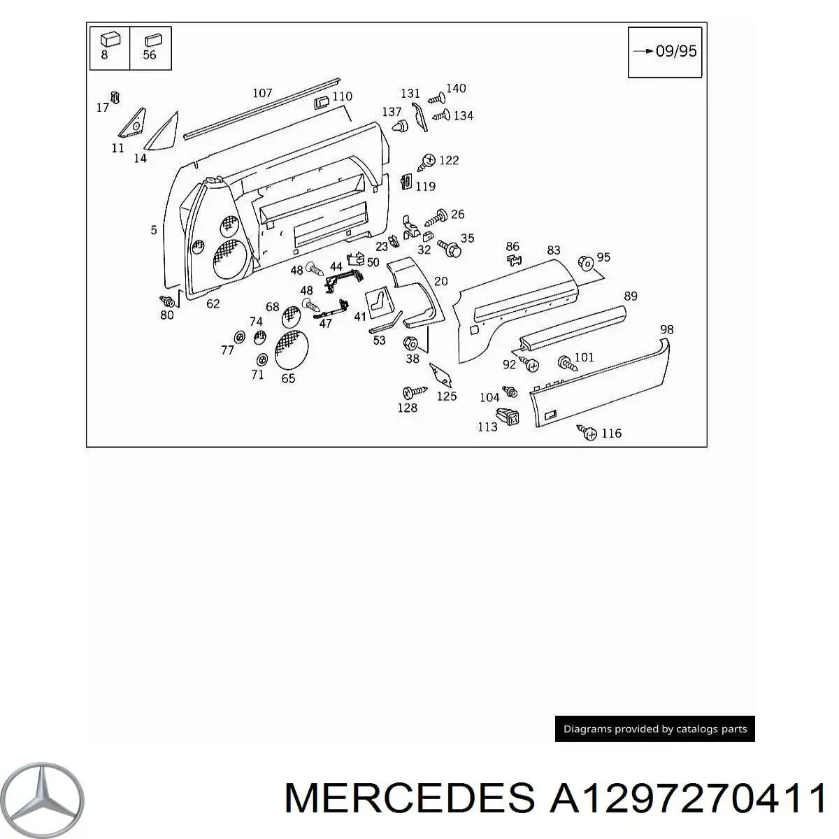 A1297270411 Mercedes 