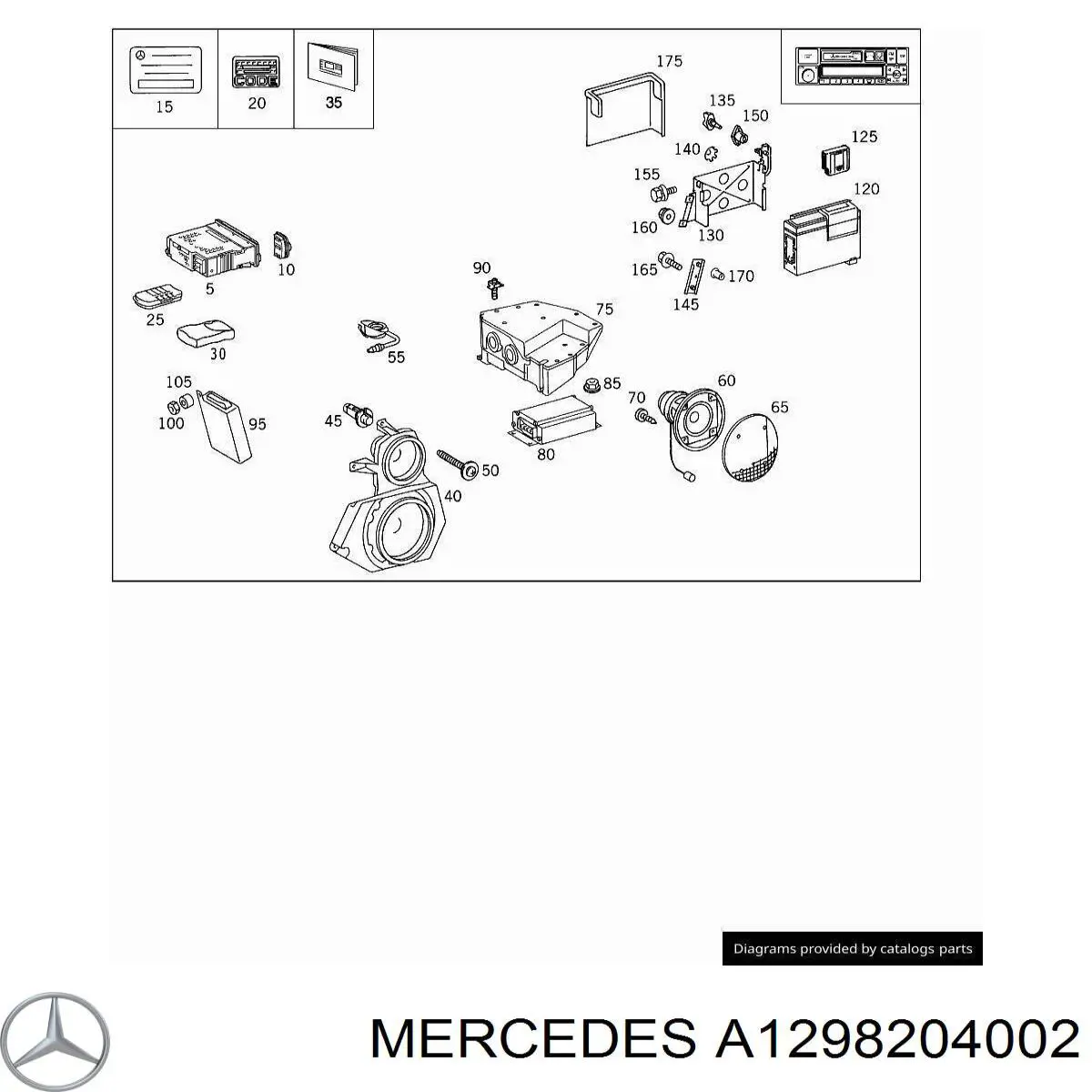 A1298204002 Mercedes 